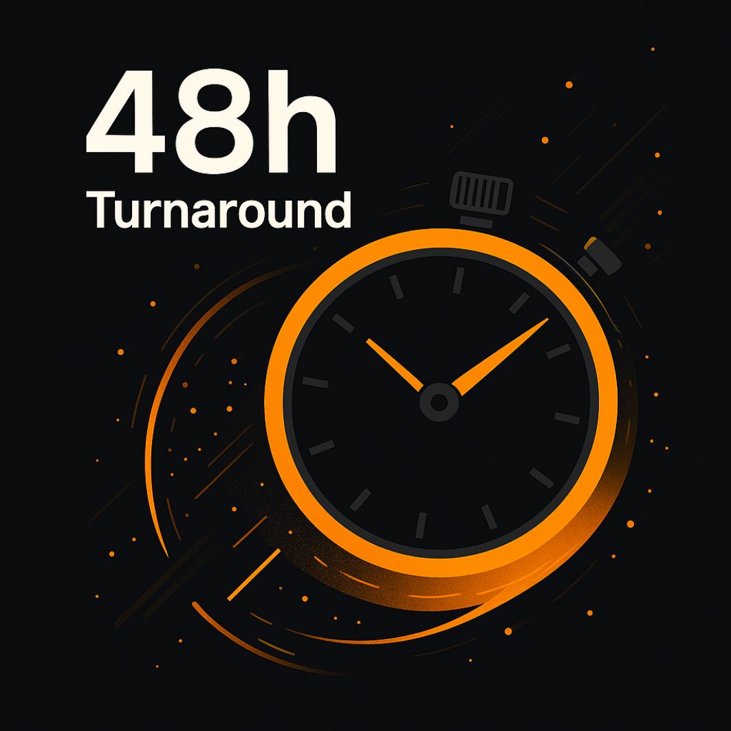48h Turnaround visual